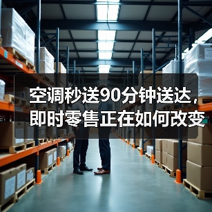 空调秒送90分钟送达，即时零售正在如何改变我们的生活？